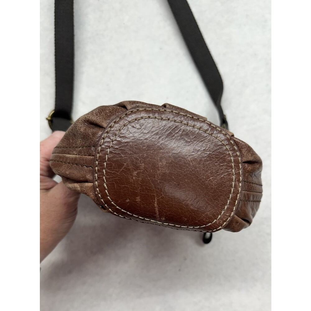 The Sak Multi Brown Genuine Leather Zip Flap Shoulder Bag Crossbody Messenger - Picture 12 of 14